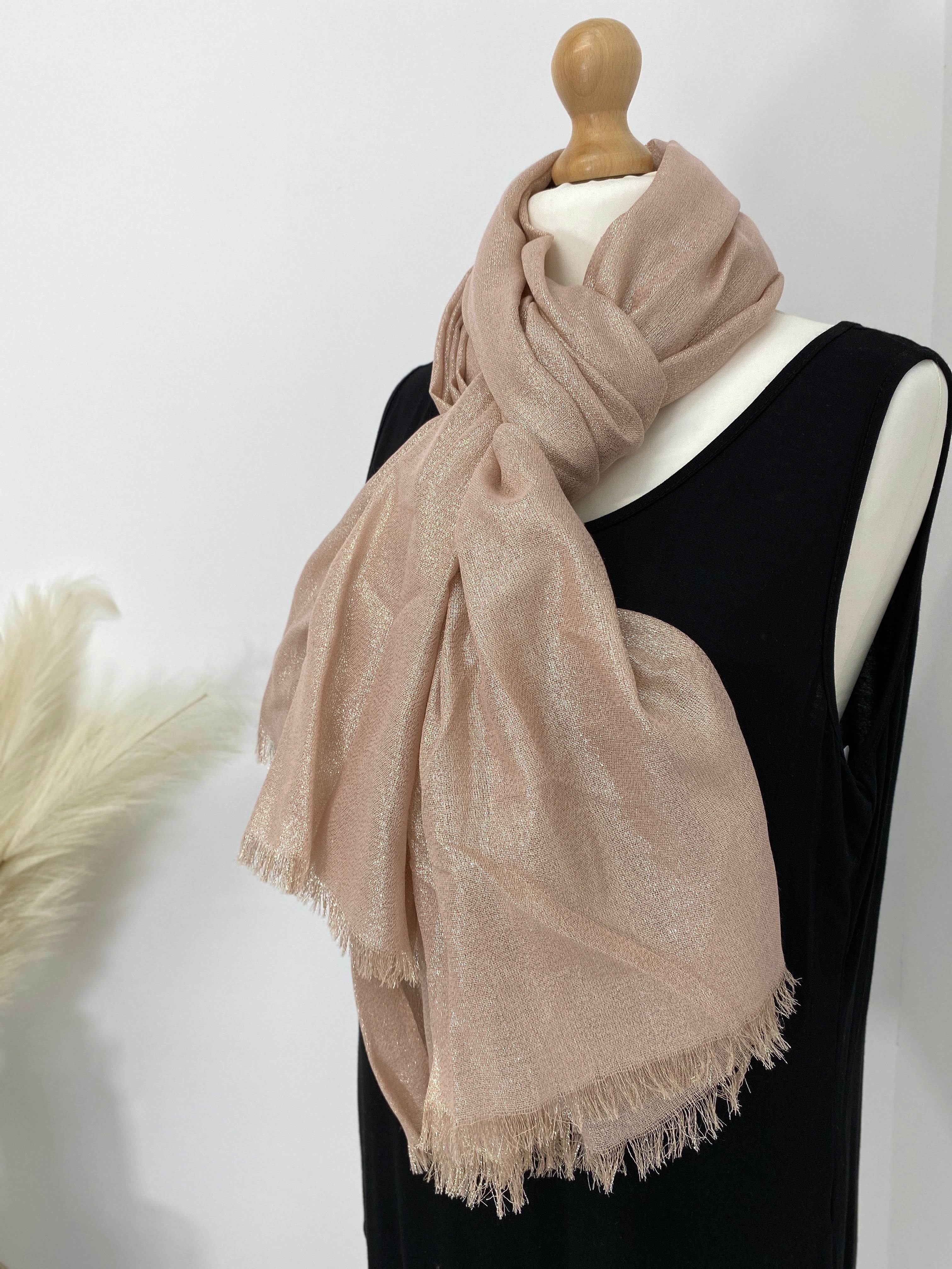 Rose sales gold pashmina