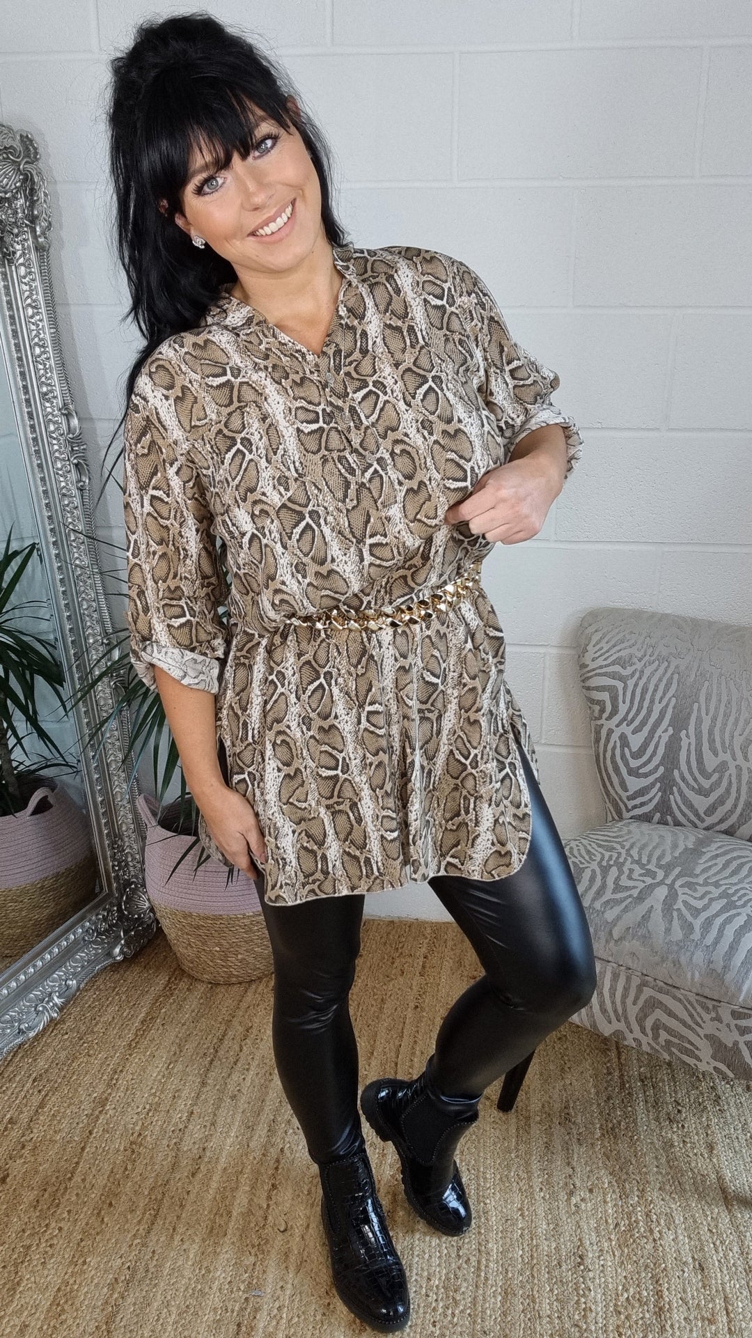 Celia Snake Dress/Tunic