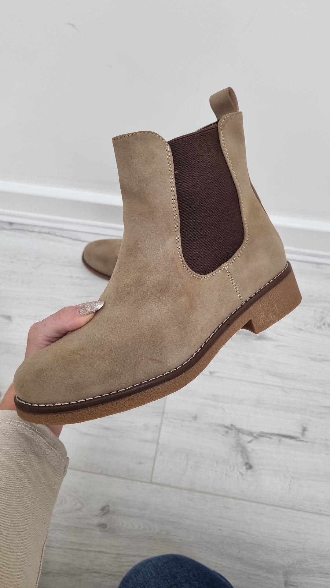 Kensington Ankle Boots - Beige