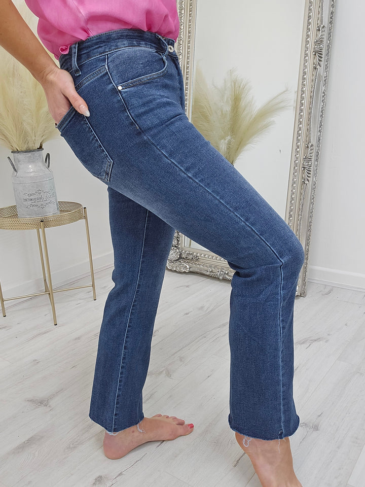 Dark Denim Straight Leg Jeans (All Sizes)