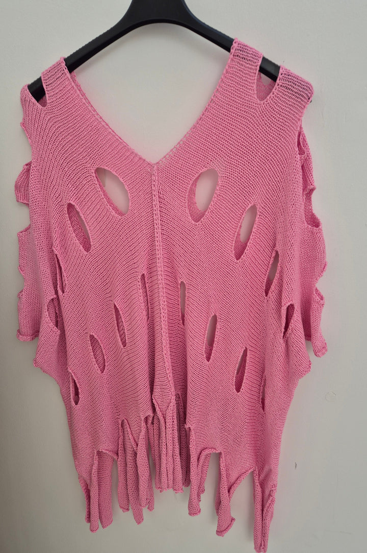 Tace Tassel Throwover - Candy Pink