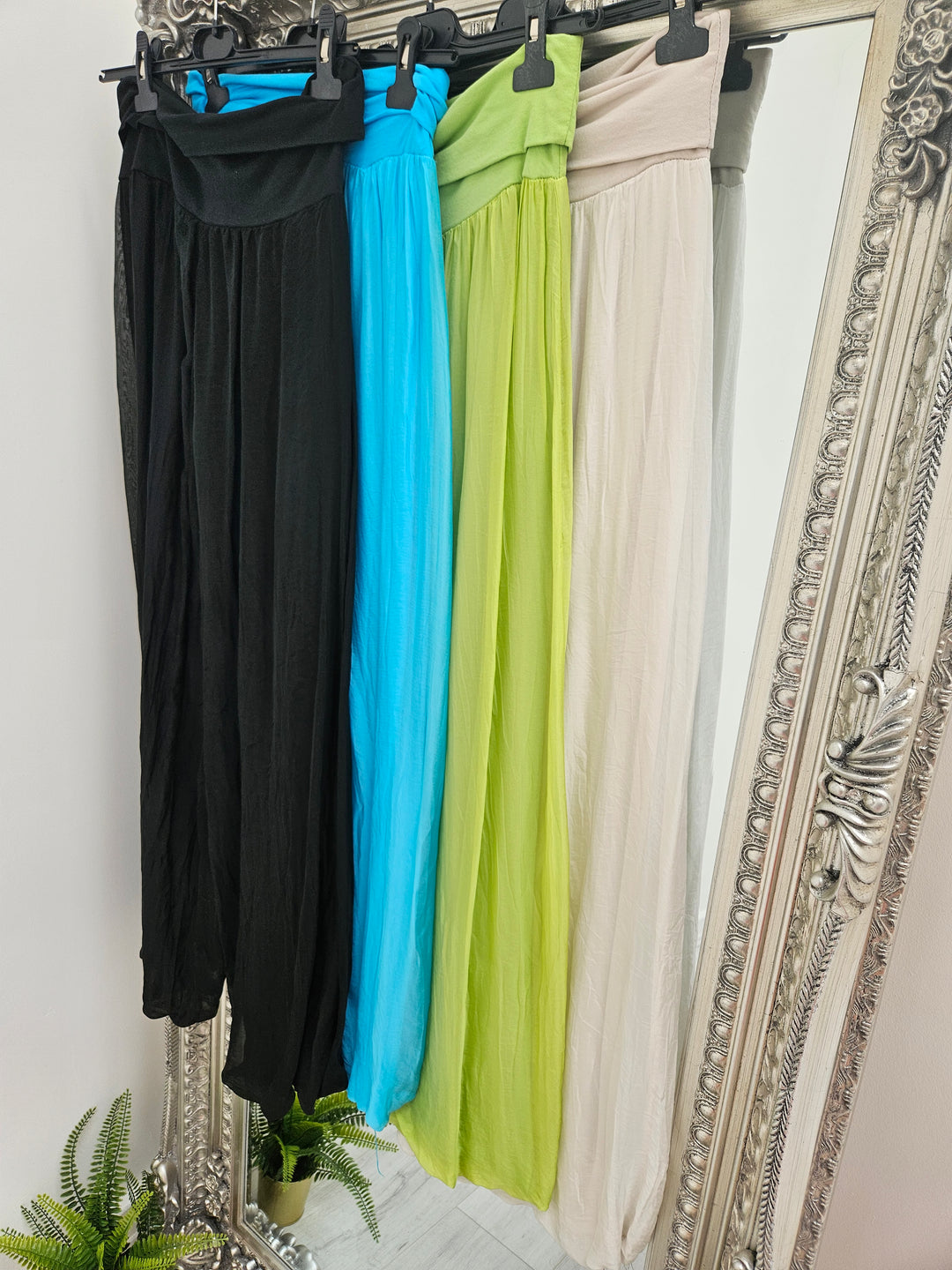 Portofino Palazzo Silk Pants - ( Choose your colour )