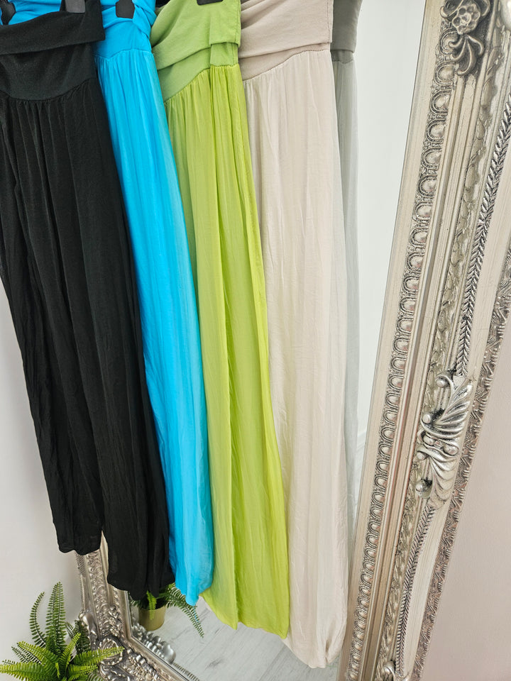 Portofino Palazzo Silk Pants - ( Choose your colour )