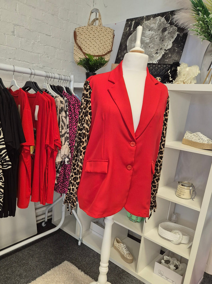 Kenya Leopard Sleeve Jackets (choose your Colour & Size)