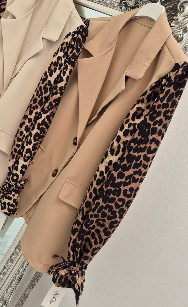 Kenya Leopard Sleeve Jackets (choose your Colour & Size)