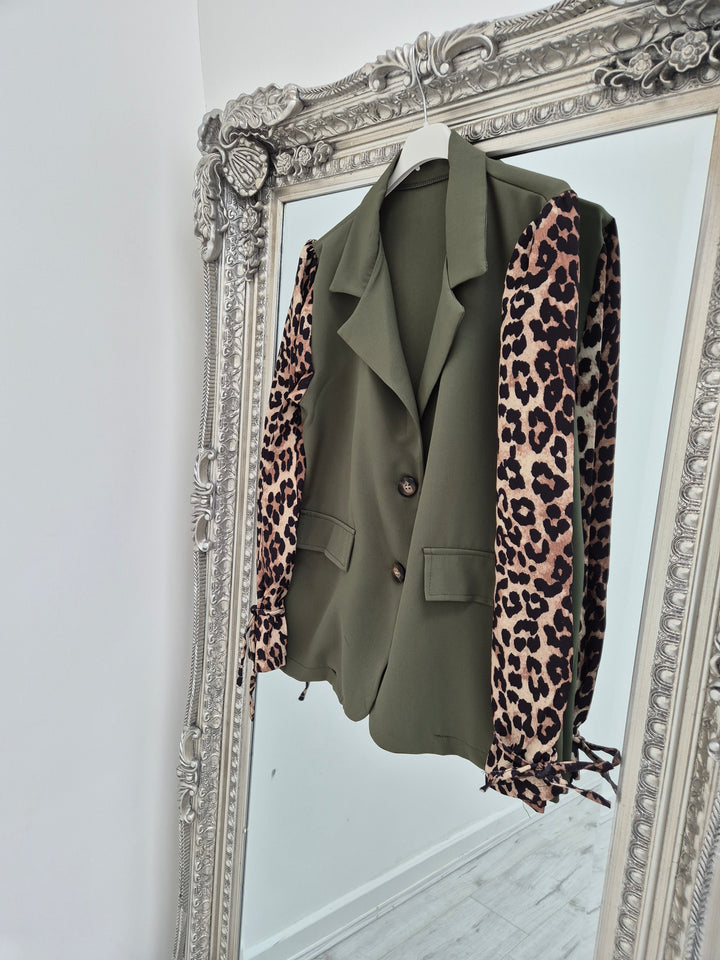 Kenya Leopard Sleeve Jackets (choose your Colour & Size)