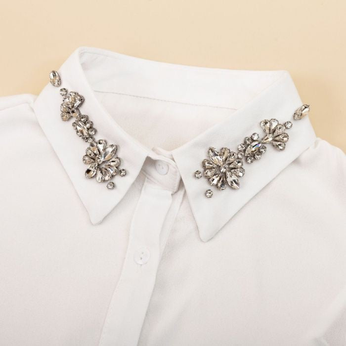 Detachable Shirt Collars - Crystals