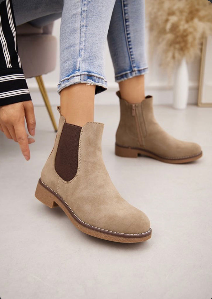 Kensington Ankle Boots - Beige