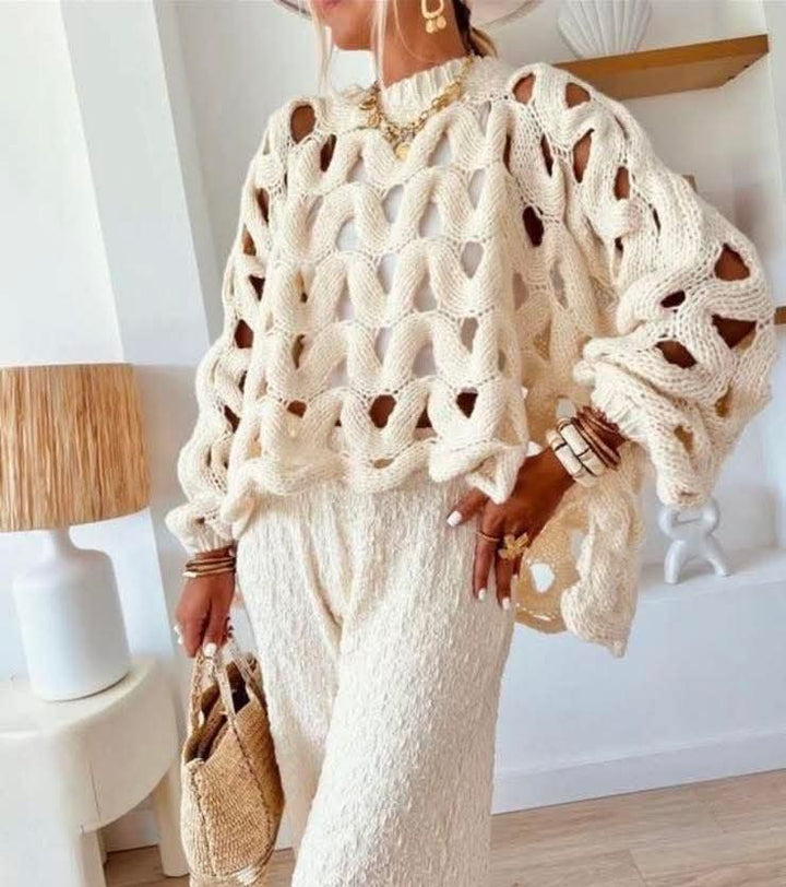 Melissa Oversized Crochet Jumper - (choose your Colour)