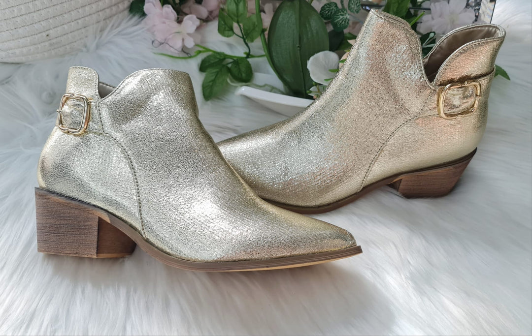 Mayfair Ankle Boots - Gold (choose your Size)