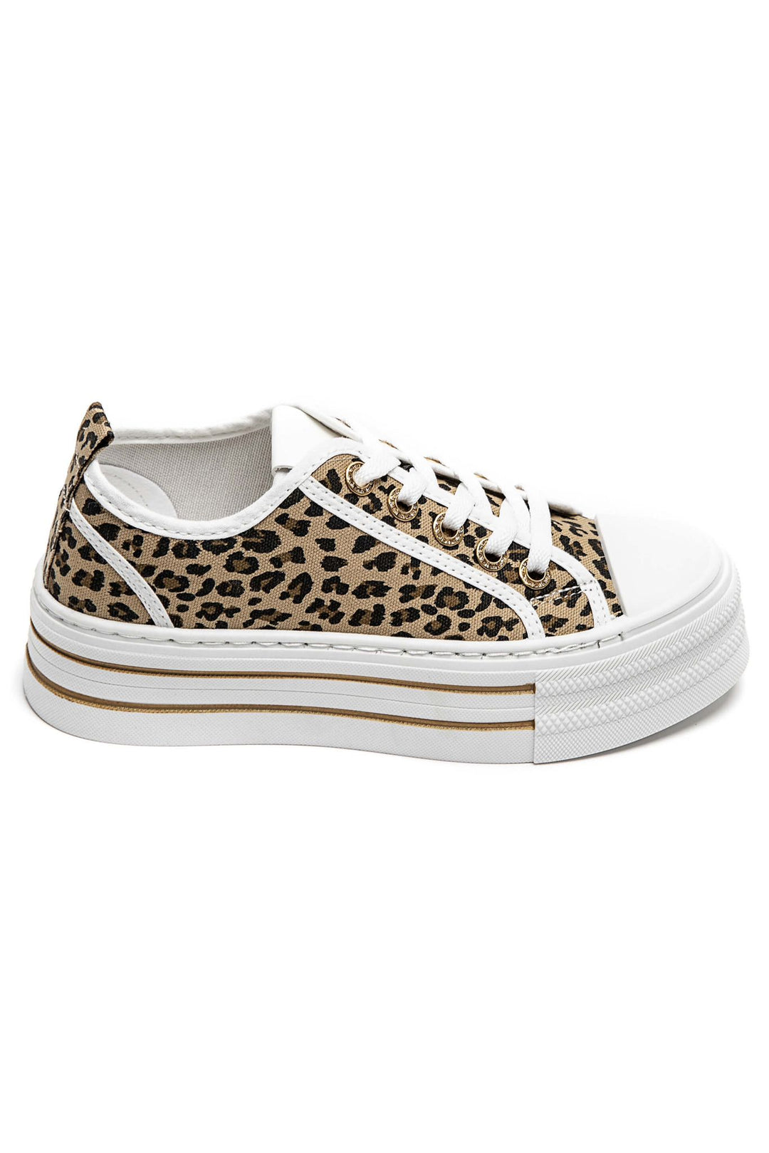 Ibiza Flatform Trainers - Leopard