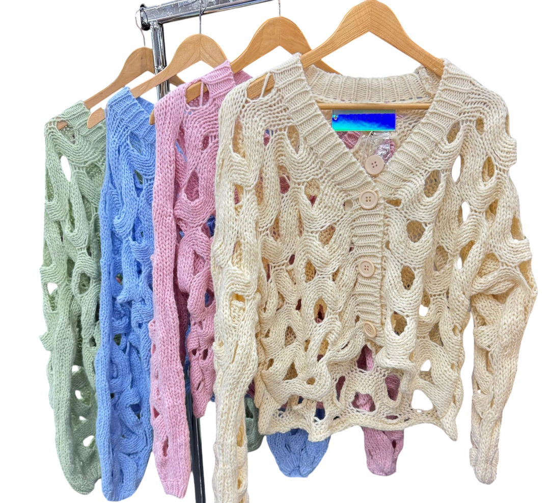 Melissa Crochet Cardigan  - (choose your Colour)