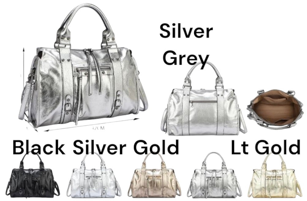 Beverly Hills Metallic Bag (Oversized) - (choose your Colour)