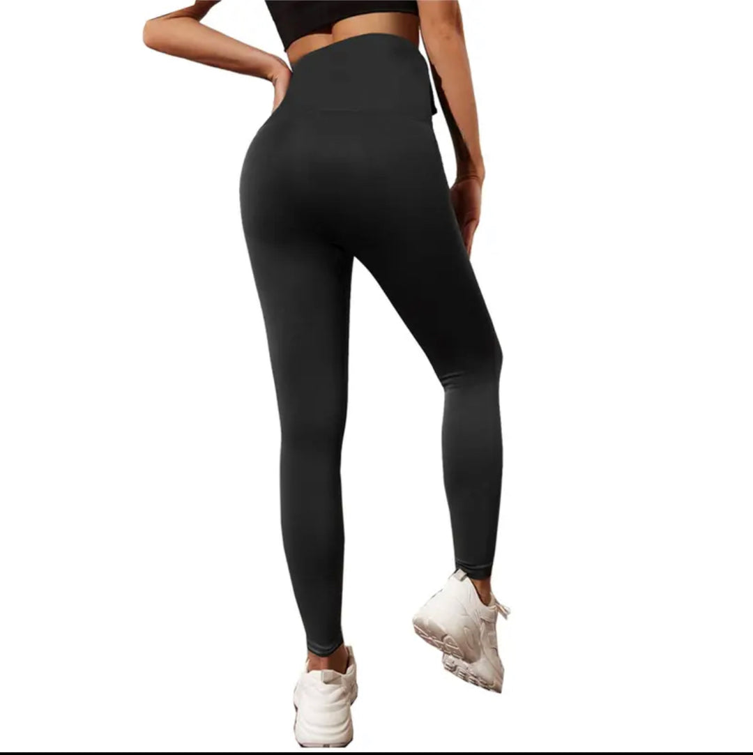 Tummy Control Leggings - Black (all Sizes)