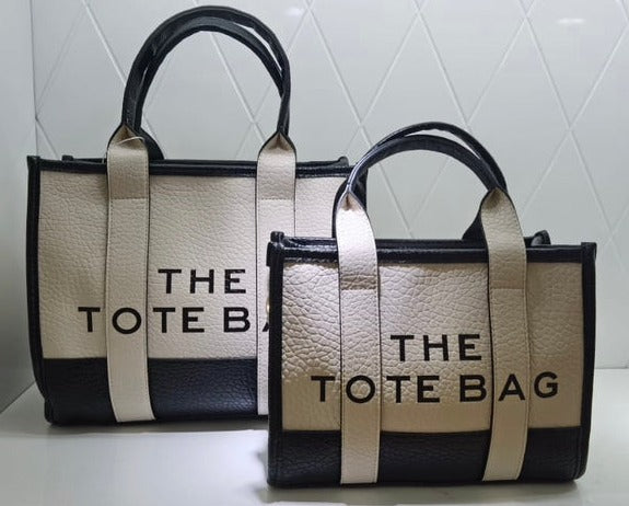 The Tote Bag - Cream/Black