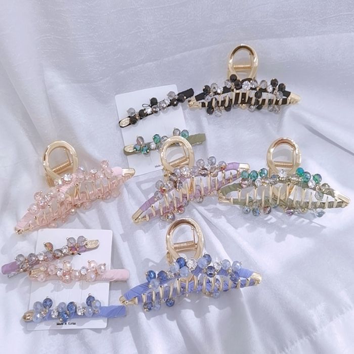 Crystal Beaded Hair Claw (choose your Colour)