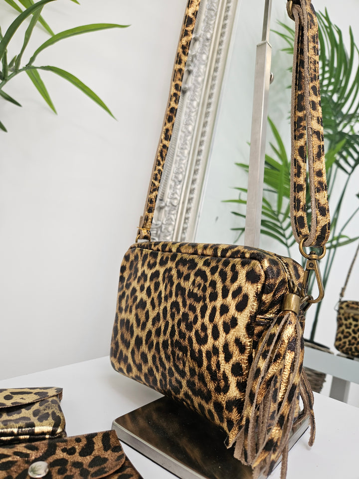 Leopard Cross Body/Shoulder Bag - ( Choose your Colour )