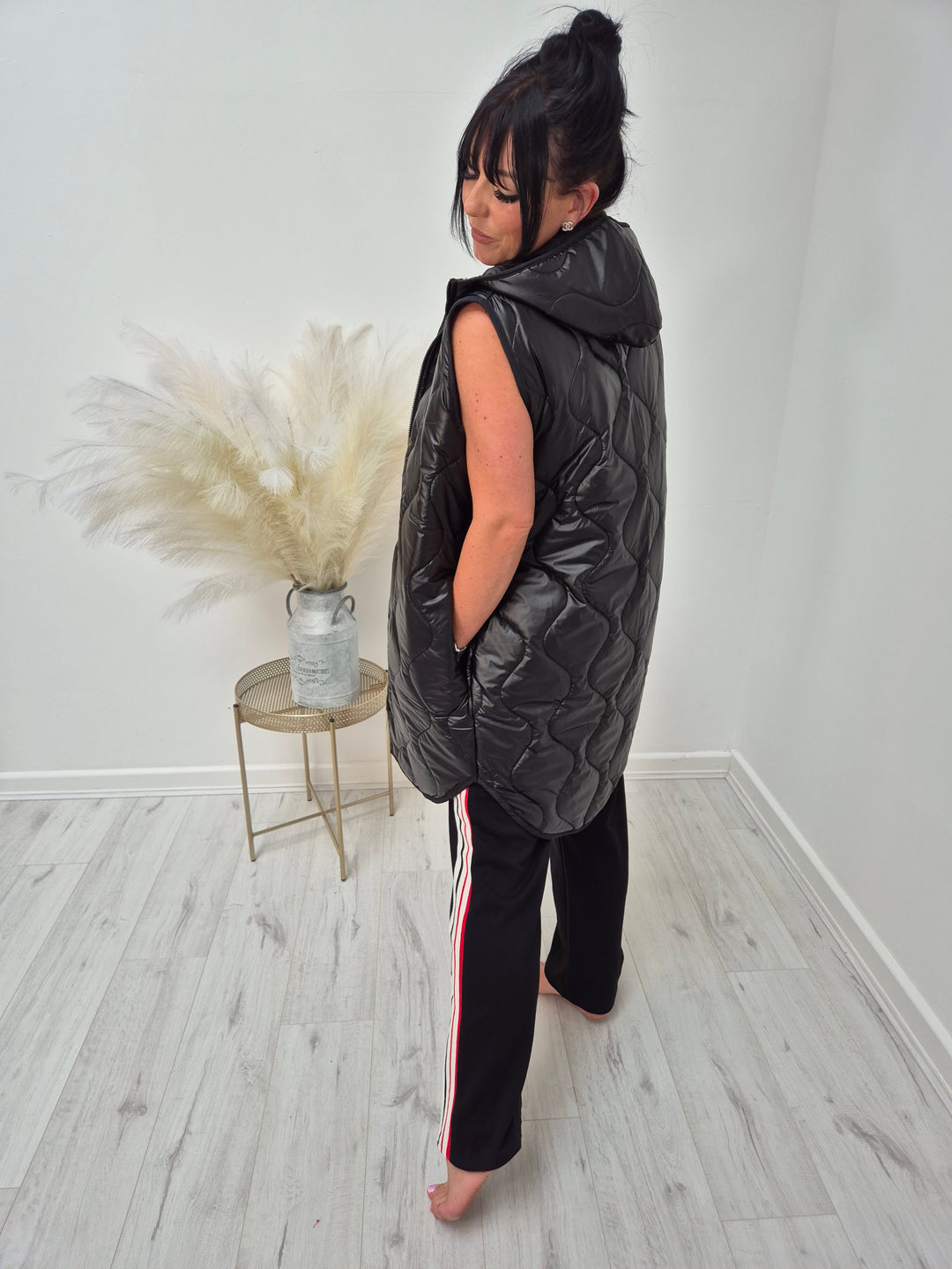 Maisie Metallic Quilted Gilet (Choose your Colour)