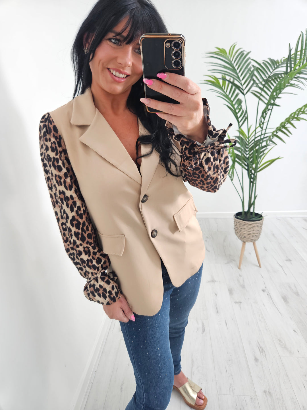 Kenya Leopard Sleeve Jackets (choose your Colour & Size)