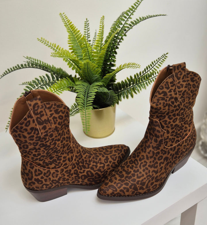 Savannah Leopard Cowboy Boots (choose your Size)