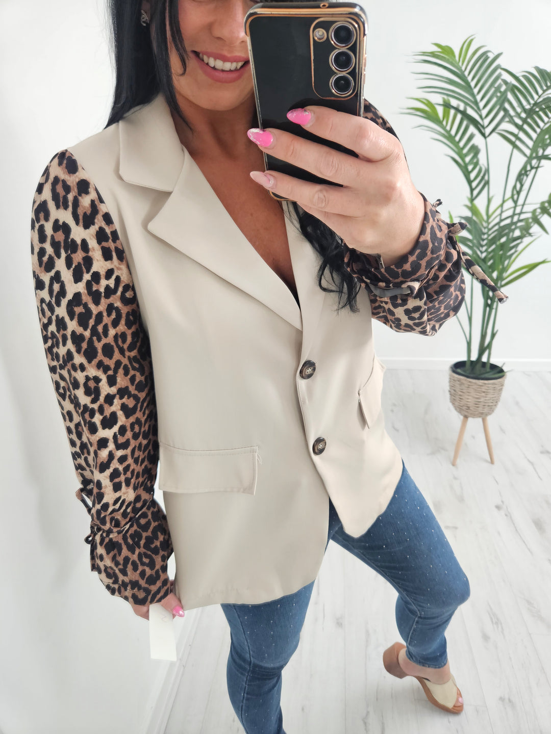 Kenya Leopard Sleeve Jackets (choose your Colour & Size)