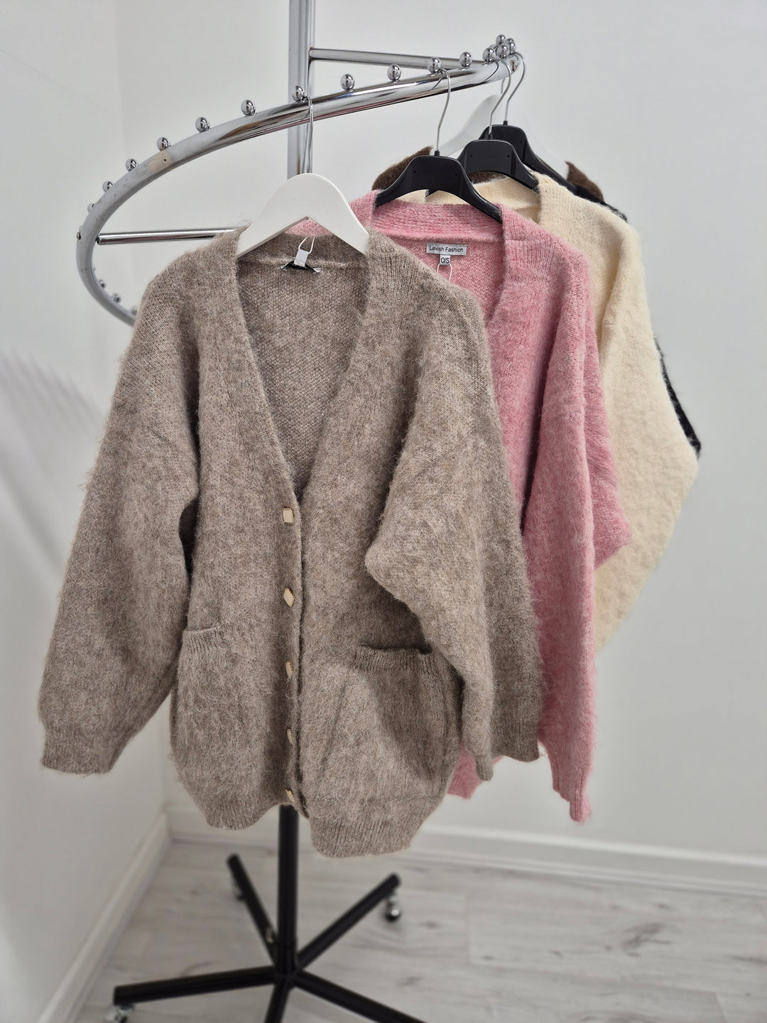 Bethany Oversized Brushed Boxy Cardigan - (choose your Colour)