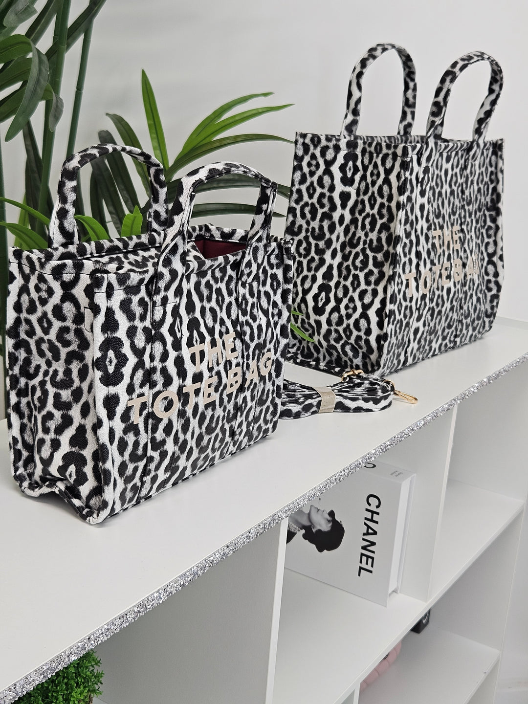 The Tote Bag - Grey Leopard