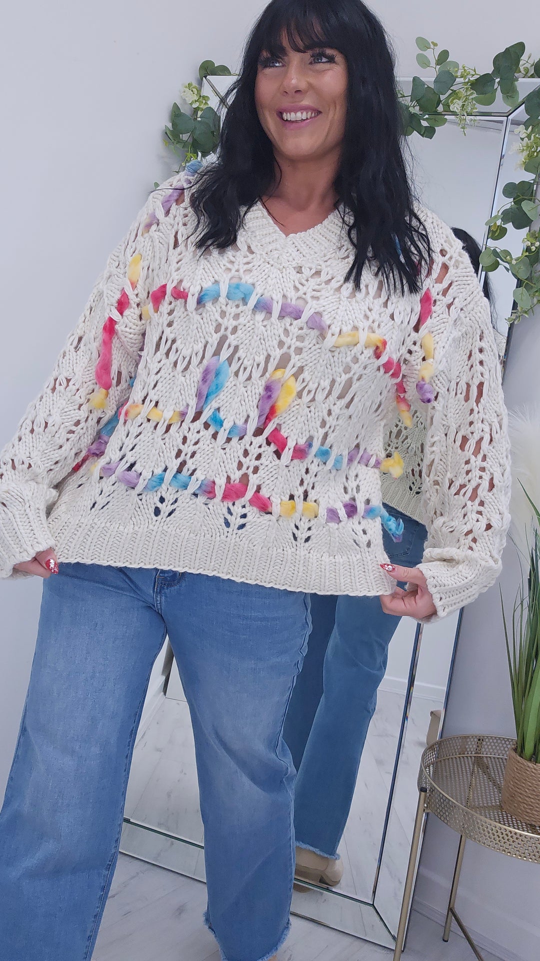 Taylor Crochet Jumper - (choose your Colour)