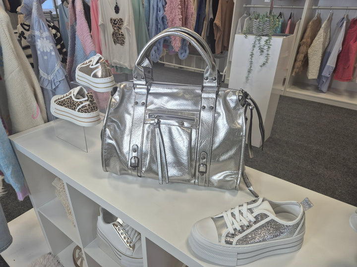 Beverly Hills Metallic Bag (Oversized) - (choose your Colour)