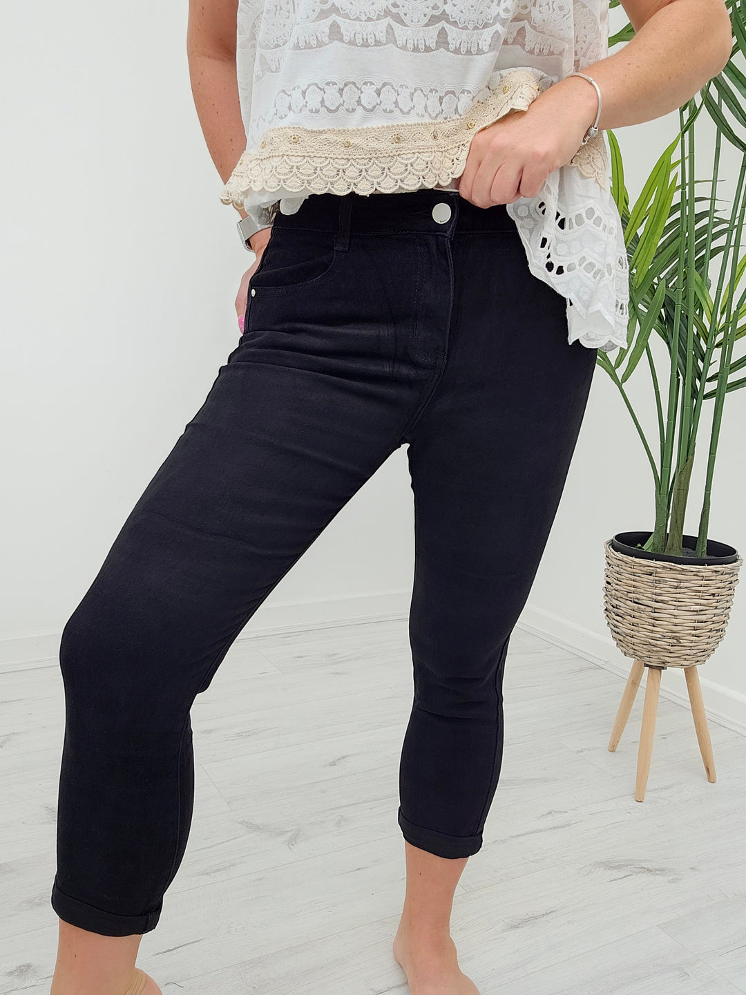 G Smack Mom Jeans in Black - (choose your Size)