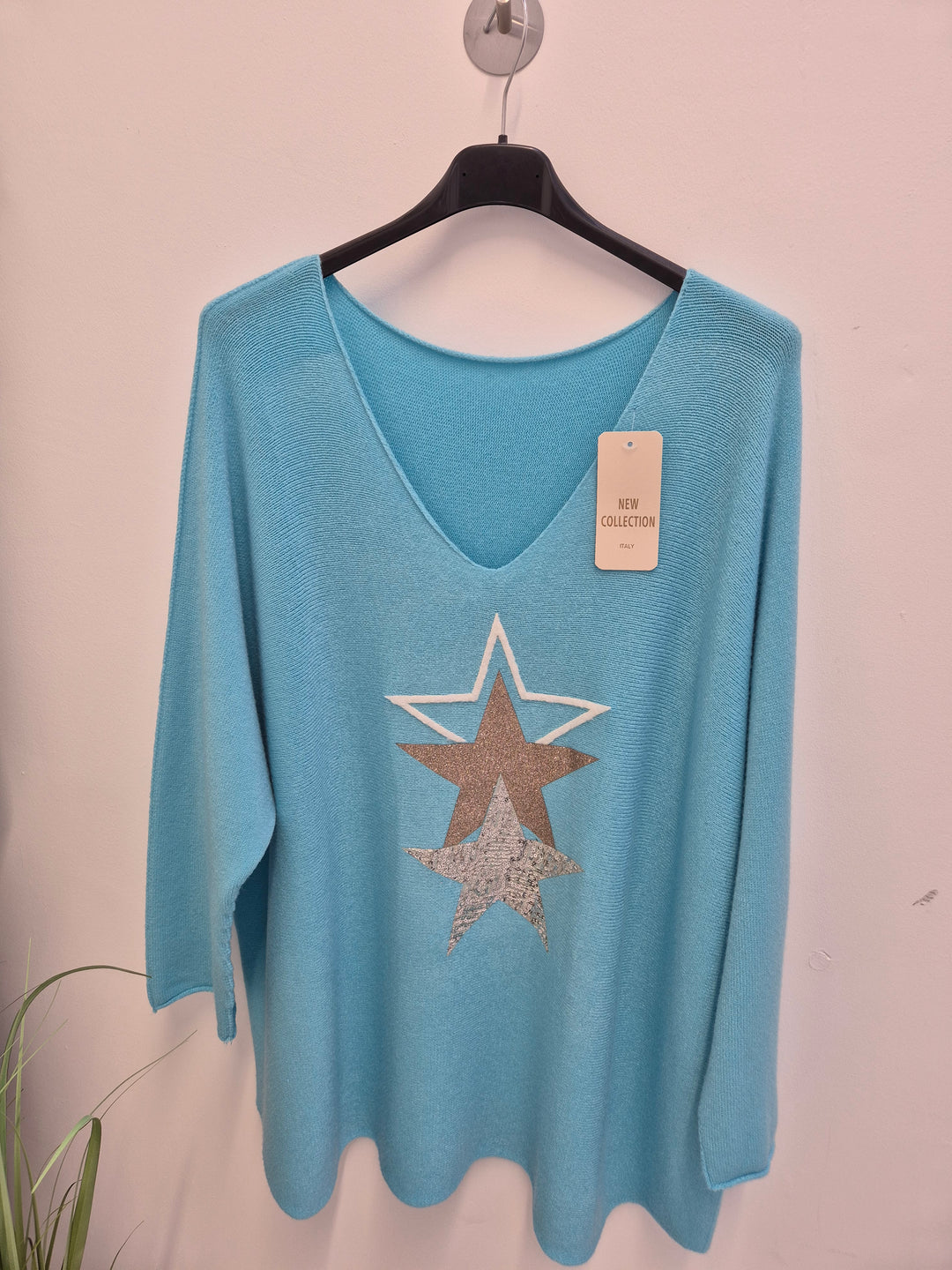 Triple Stars Jumper - (choose your Colour) (Curvy)