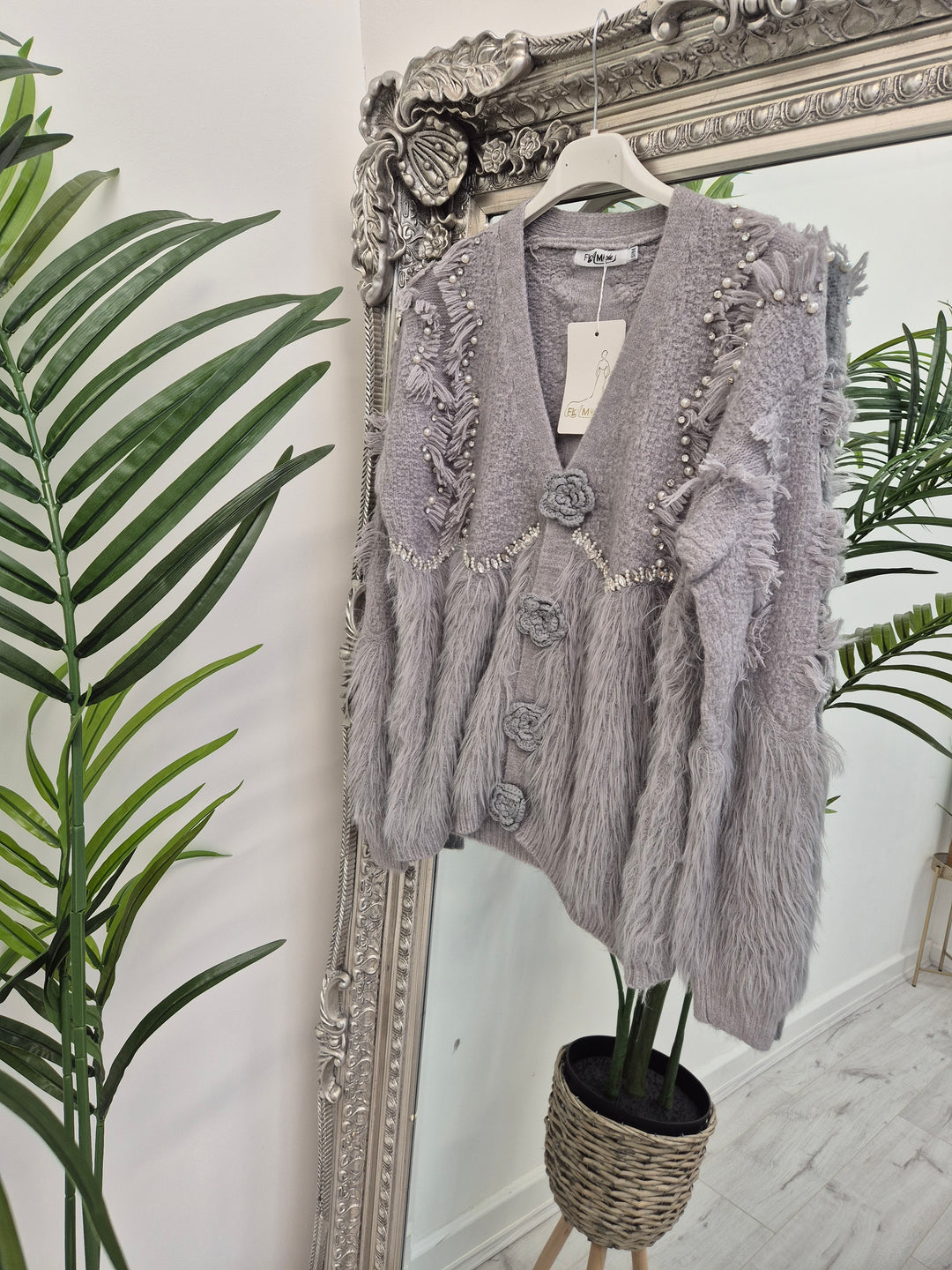 Christabelle Crystal & Pearl Cardigan - (choose your Colour & Size)