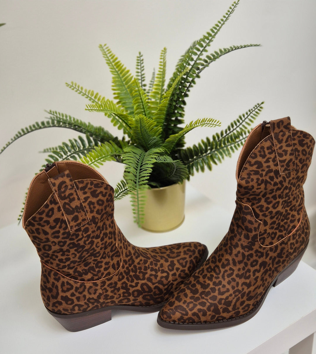 Savannah Leopard Cowboy Boots (choose your Size)