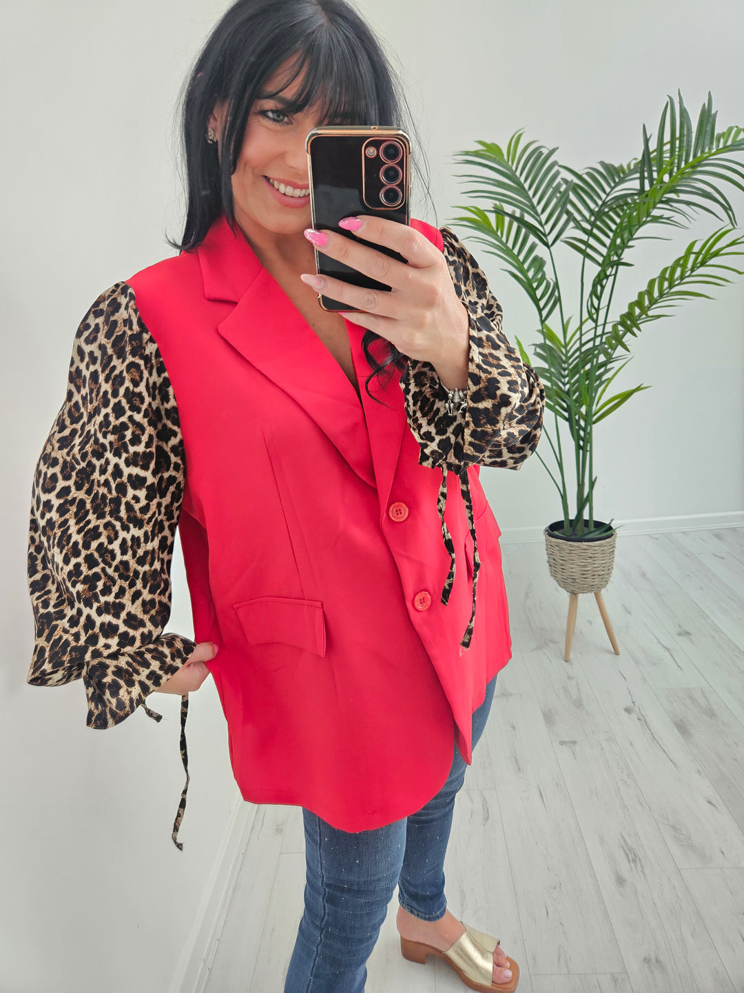 Kenya Leopard Sleeve Jackets (choose your Colour & Size)