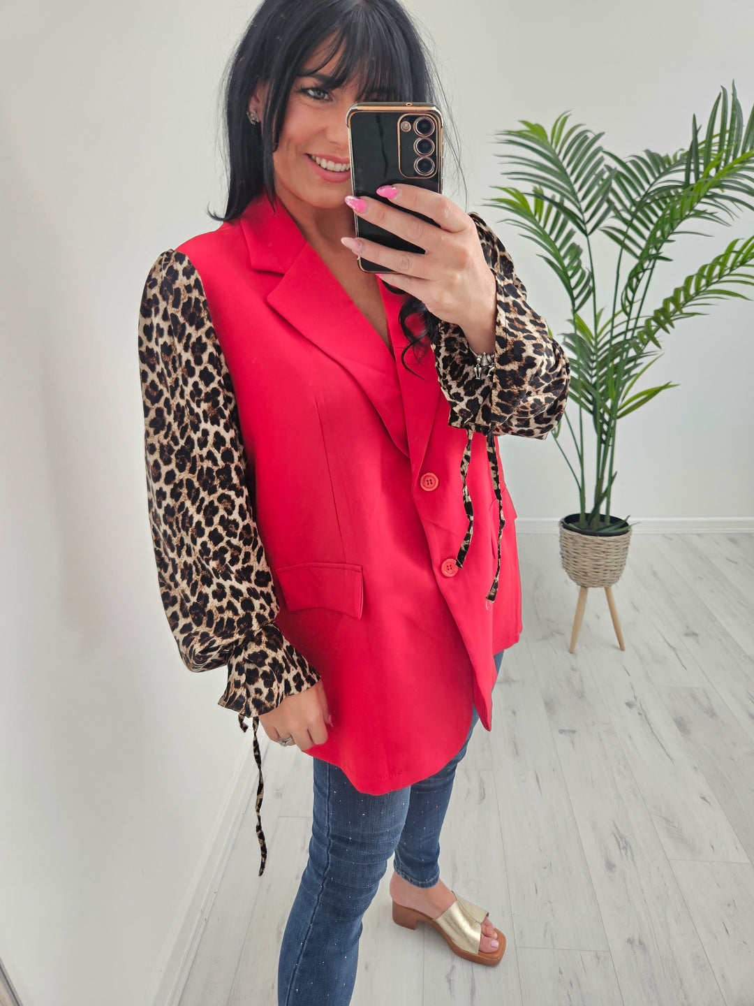 Kenya Leopard Sleeve Jackets (choose your Colour & Size)