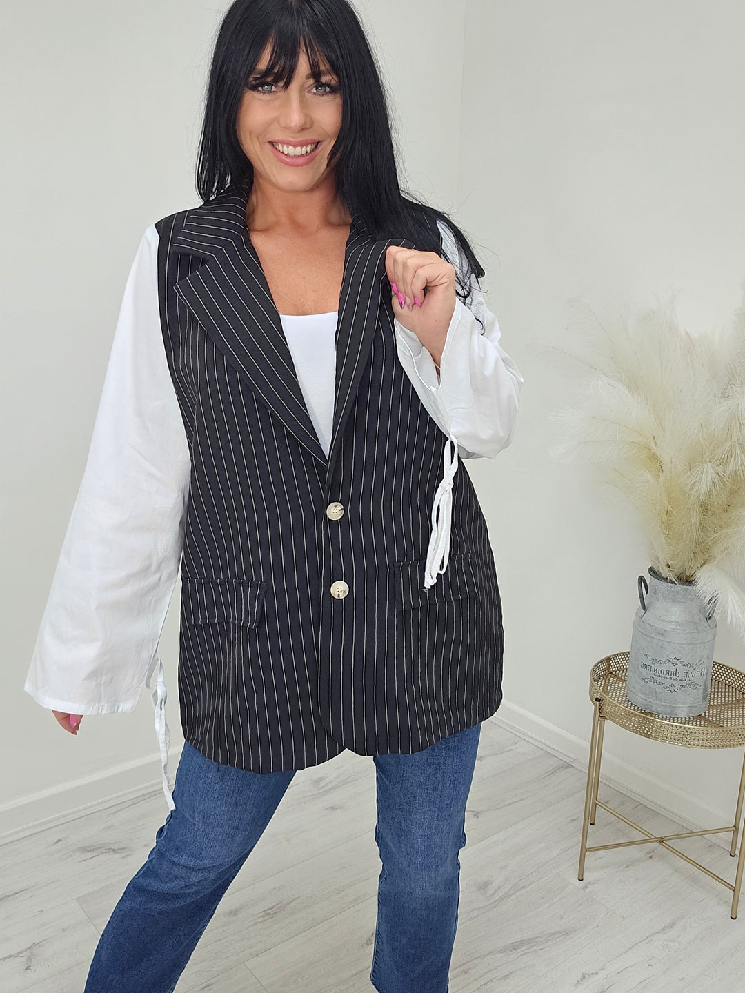 Penelope Pin Stripe Jacket (choose your Colour)