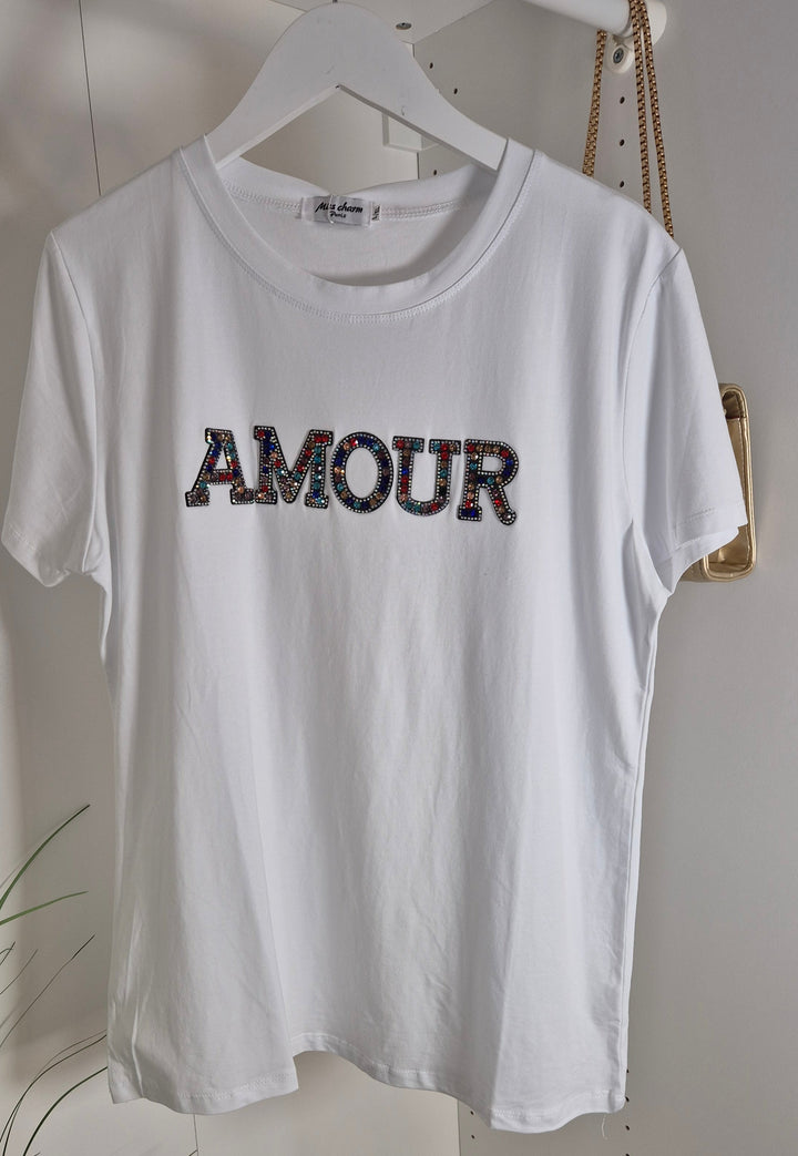 AMOUR Tee Shirt - White