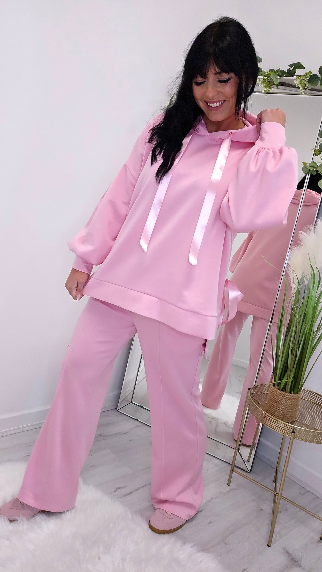 Jenny Bow Hoodie  - Candy Pink