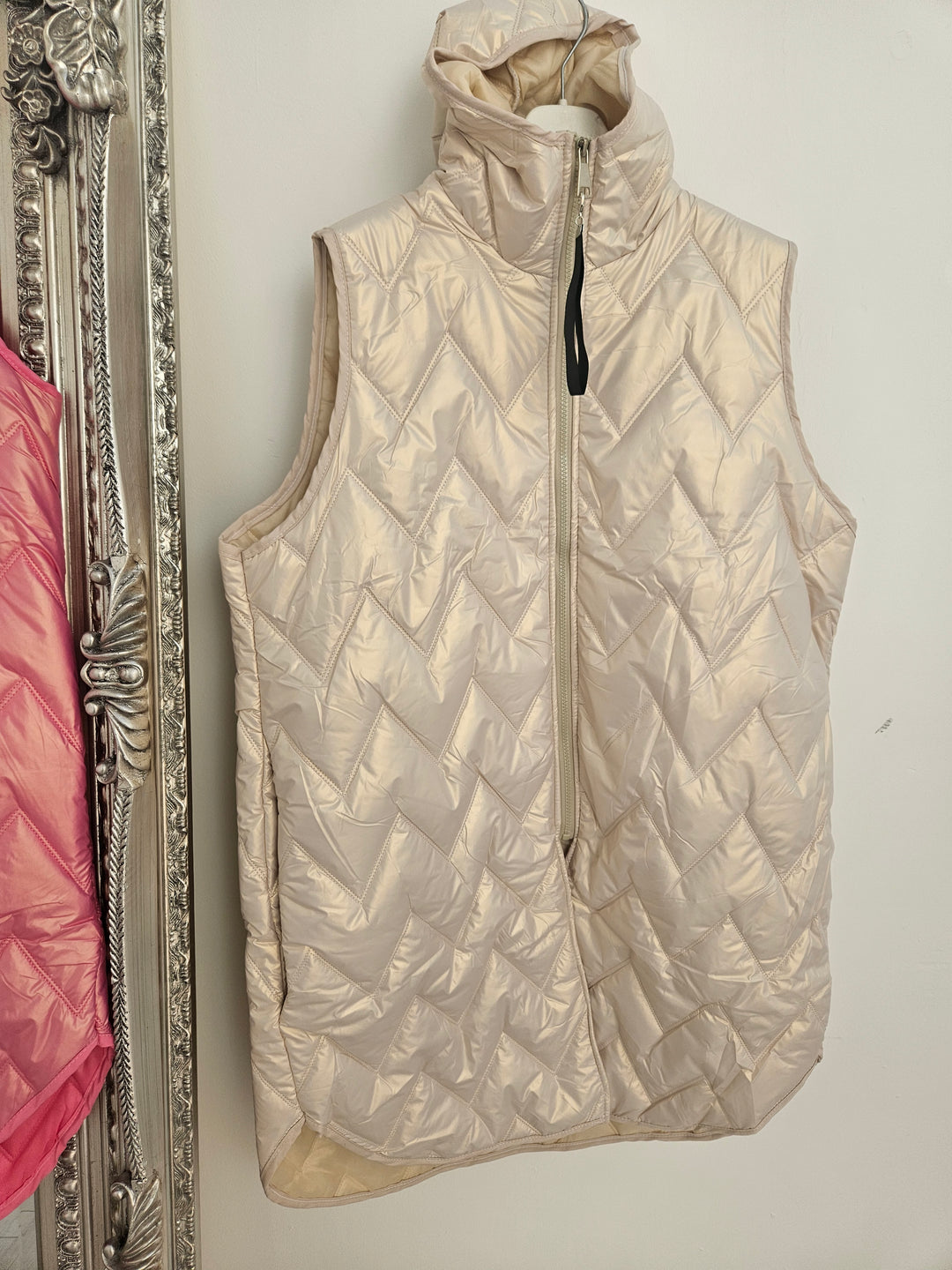 Maisie Metallic Quilted Gilet (Choose your Colour)