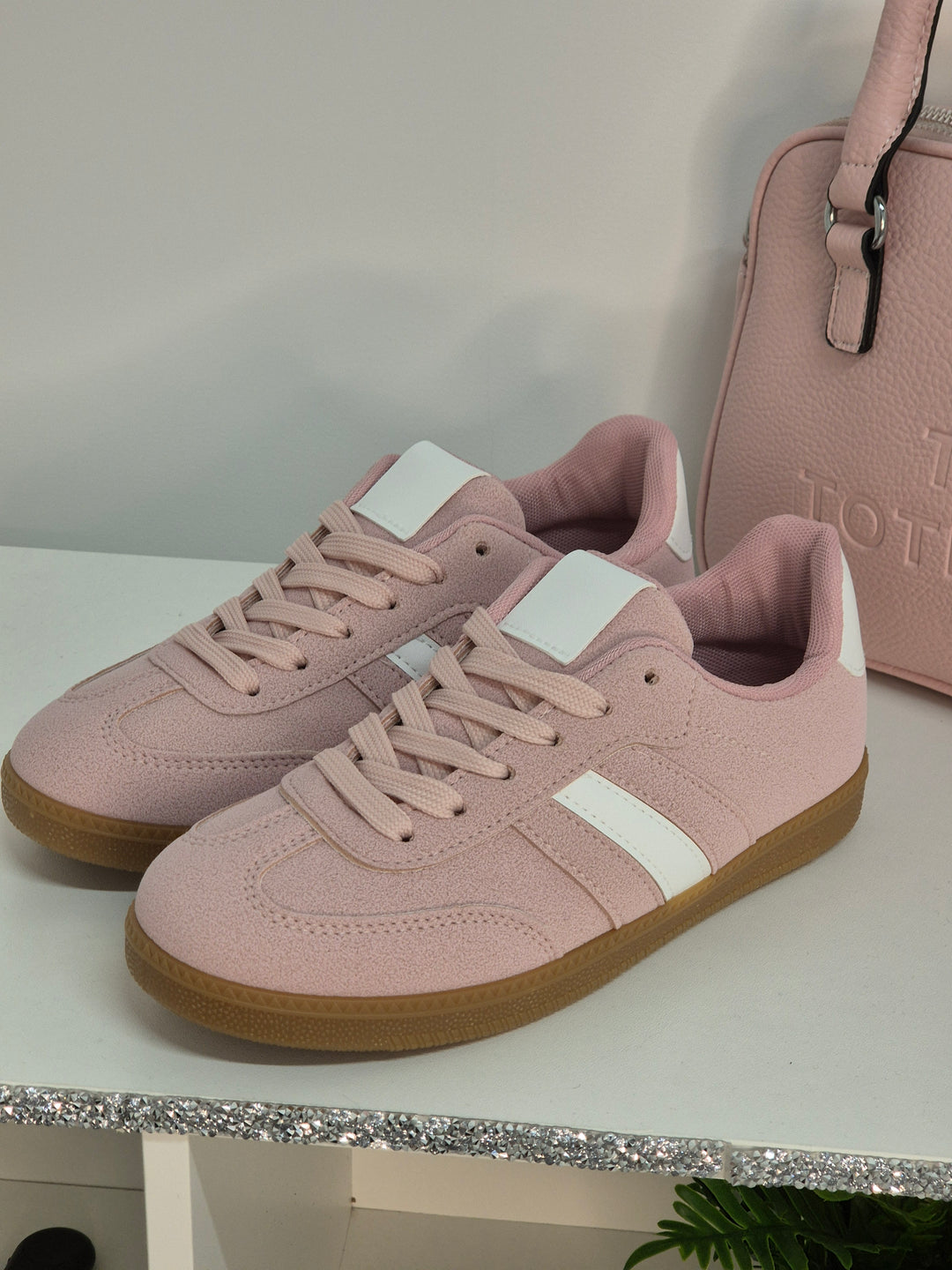 Gazella Trainers - Blush Pink (choose your Size)