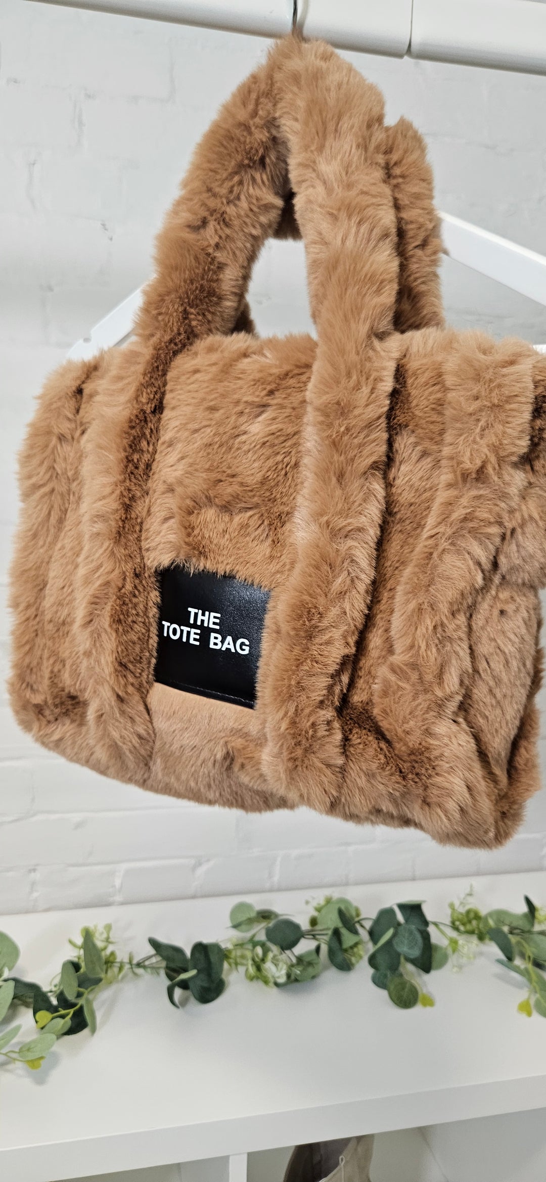 Oslo Fluffy Faux Fur Tote Bag (Medium Size) - (choose your Colour)