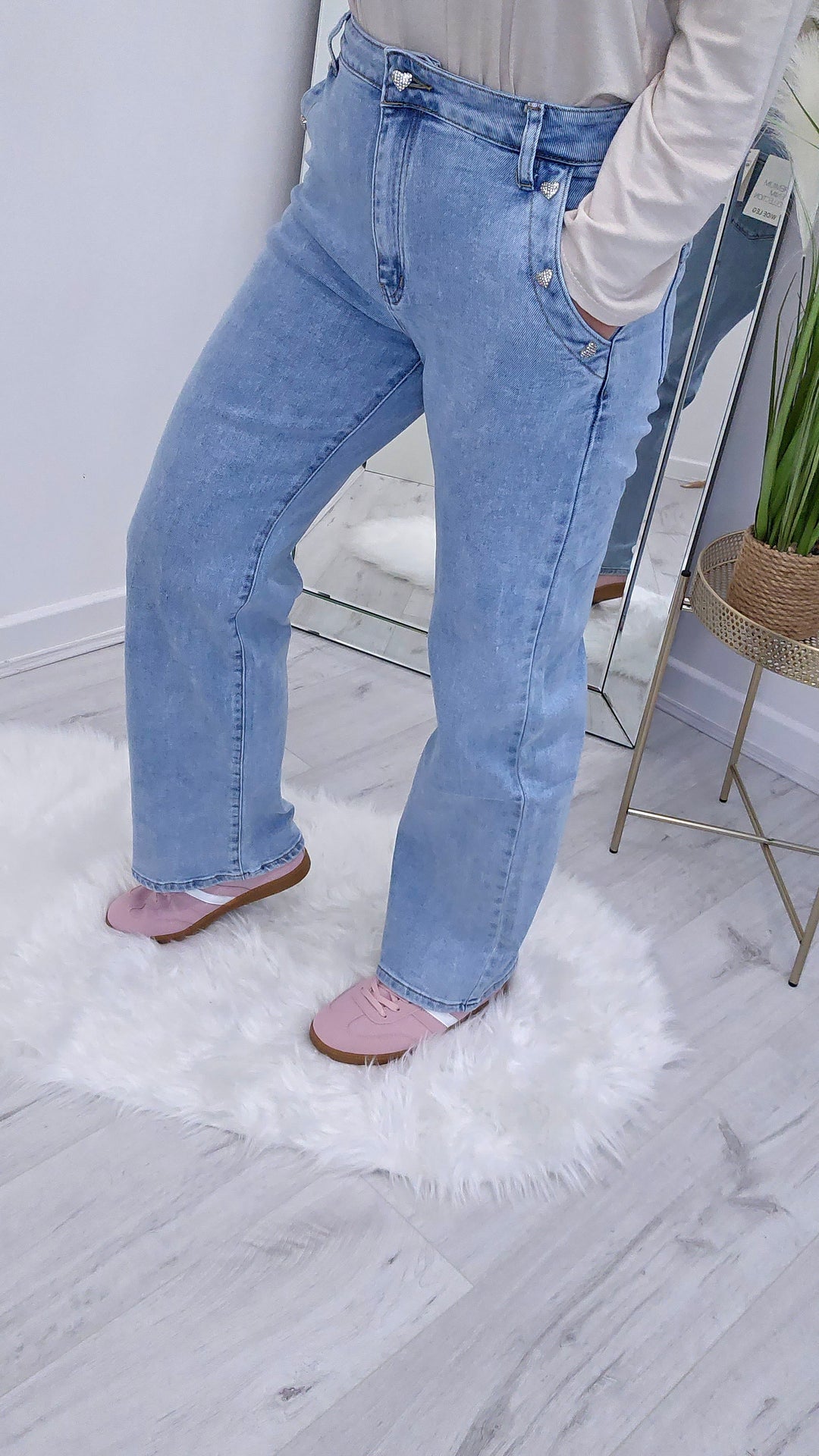 Valentine Wide Leg Jeans (G Smack) - (choose your Size)