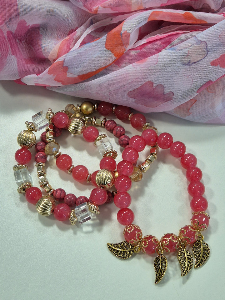 Stacker Bracelets - Pink