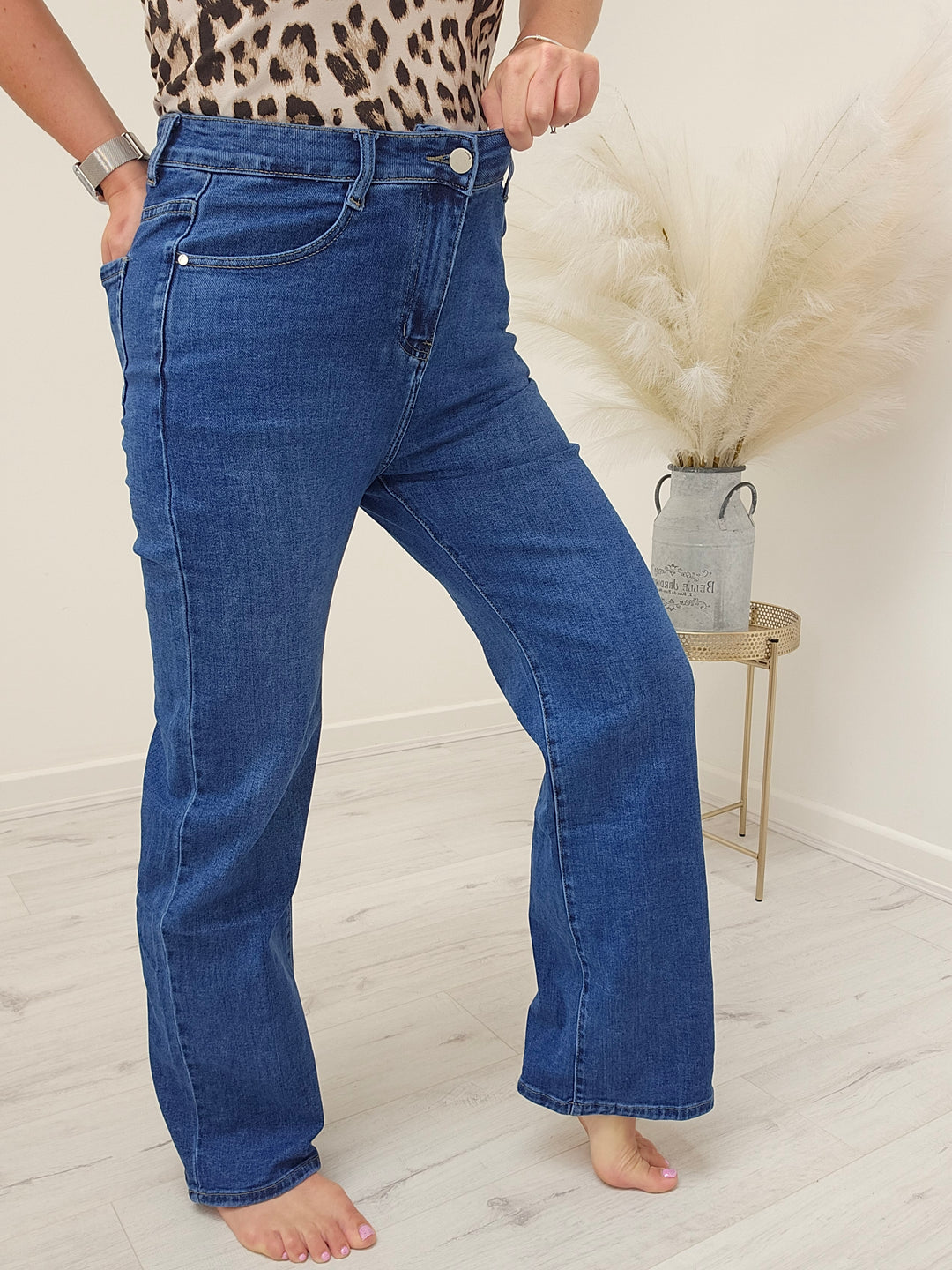 G Smack Wide Leg Mid Denim Jeans - (choose your Size)