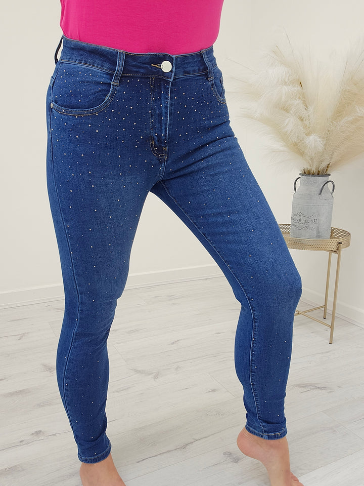 G Smack Sparkly Jeans Mid Denim - (choose your Size)