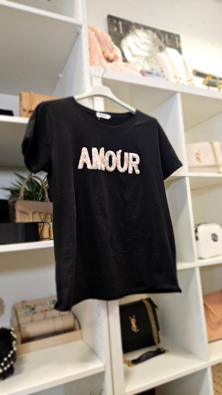 Amour Tee Shirt - Black