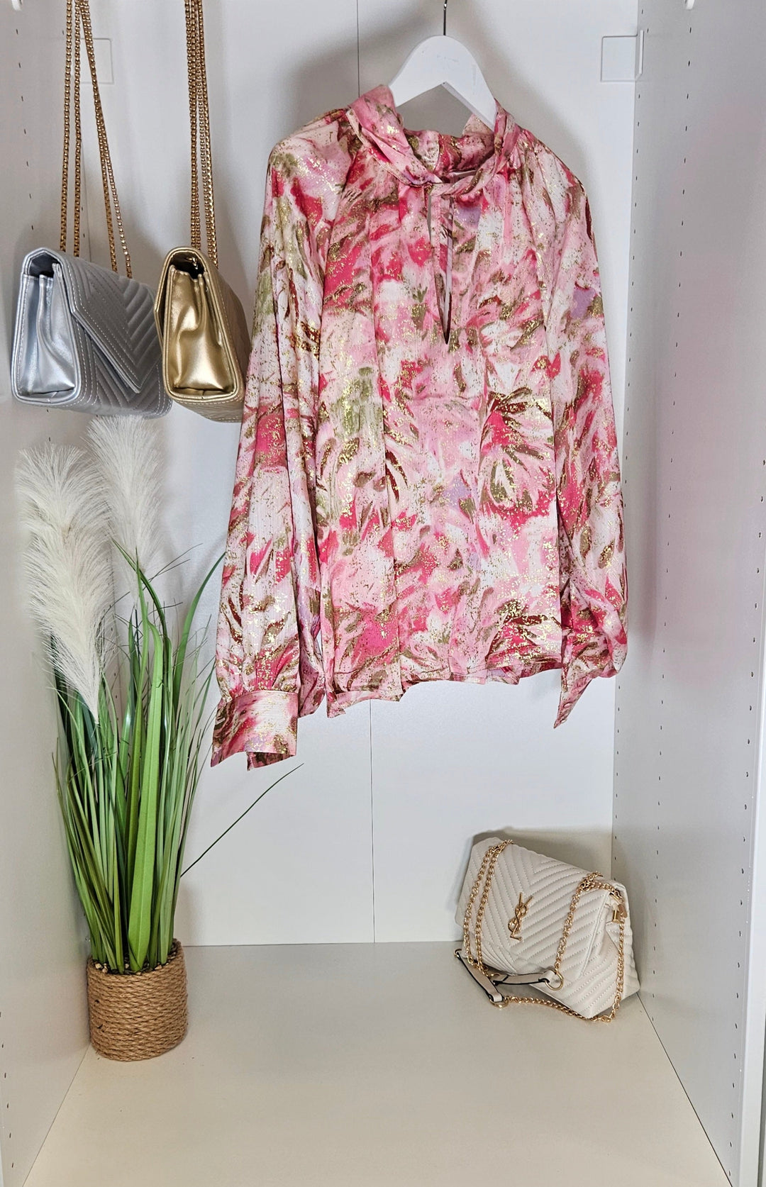 Trudie Shimmery Blouse - Pink