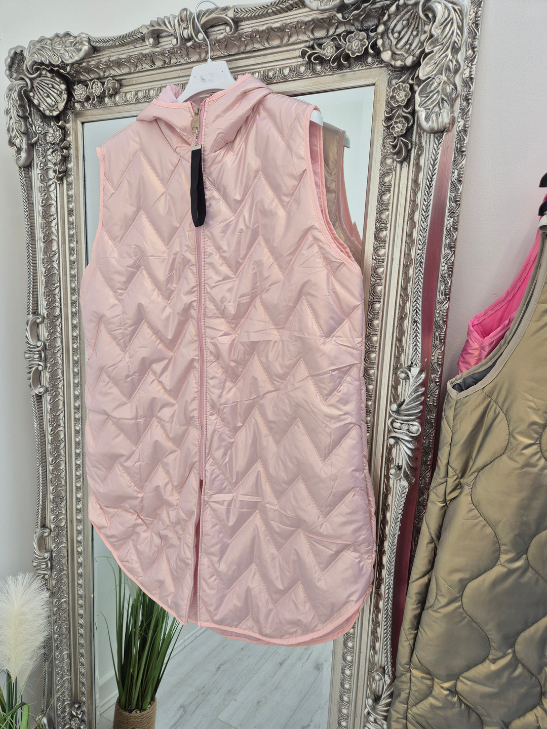 Maisie Metallic Quilted Gilet (Choose your Colour)