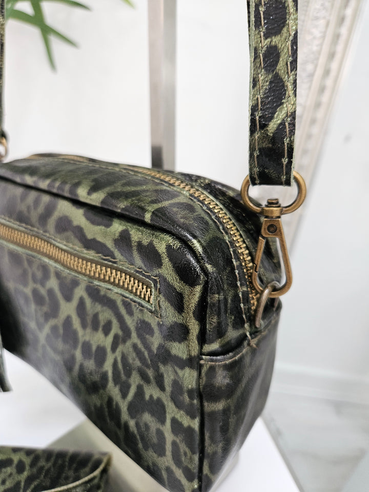 Leopard Cross Body/Shoulder Bag - ( Choose your Colour )