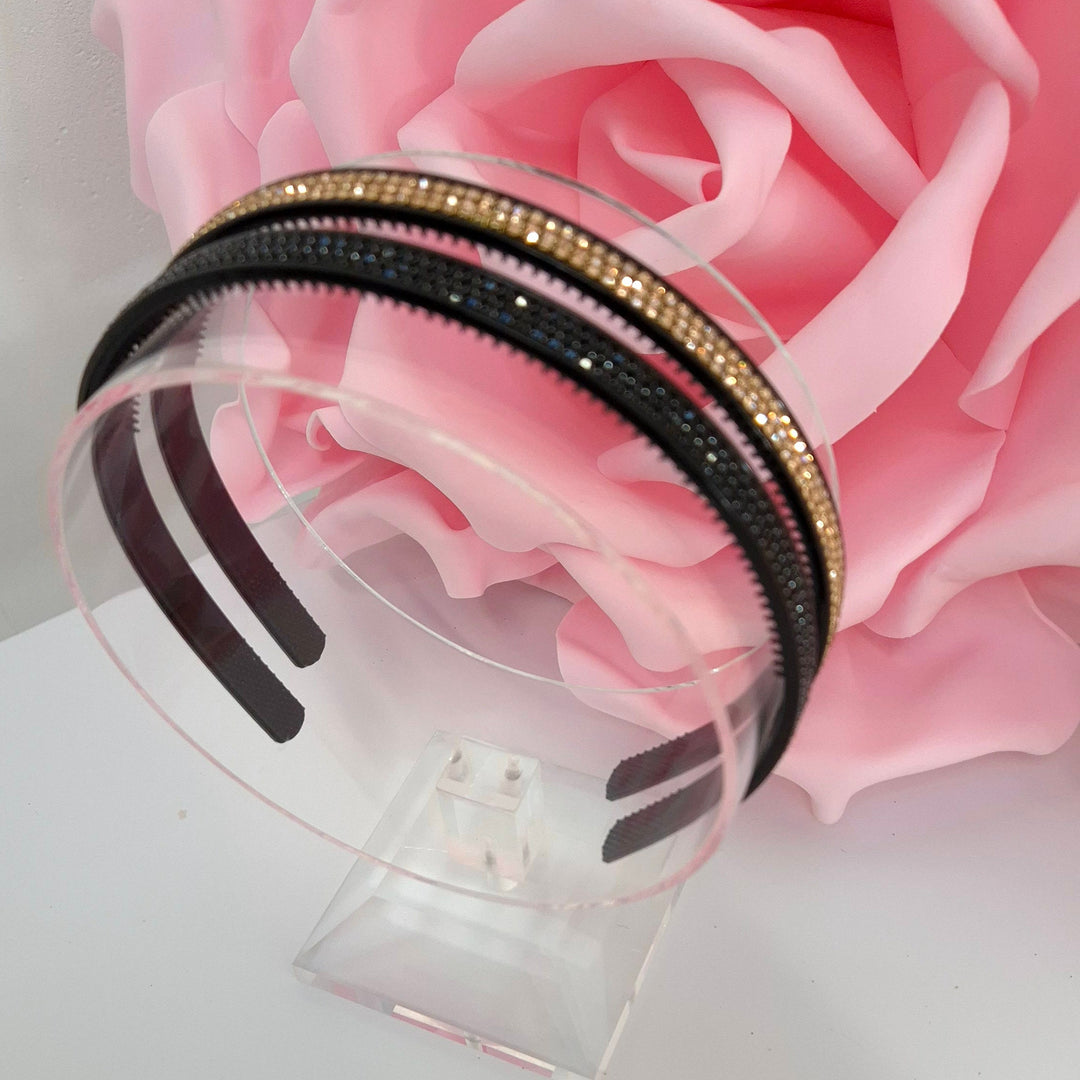 Diamante Headband - (choose from Black or Rose Gold)